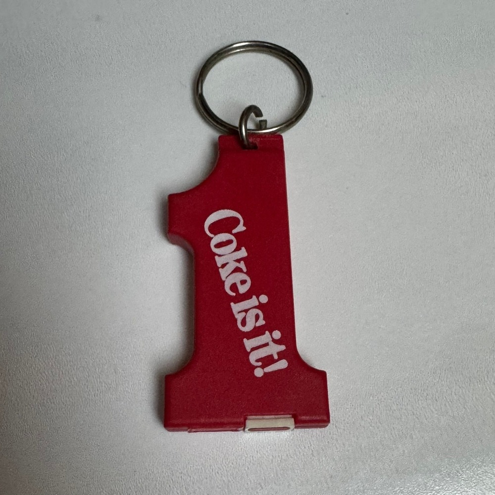 Coca Cola Number 1 One Keychain  Hidden‎ Mini Pen Does not Work Key Ring Fob